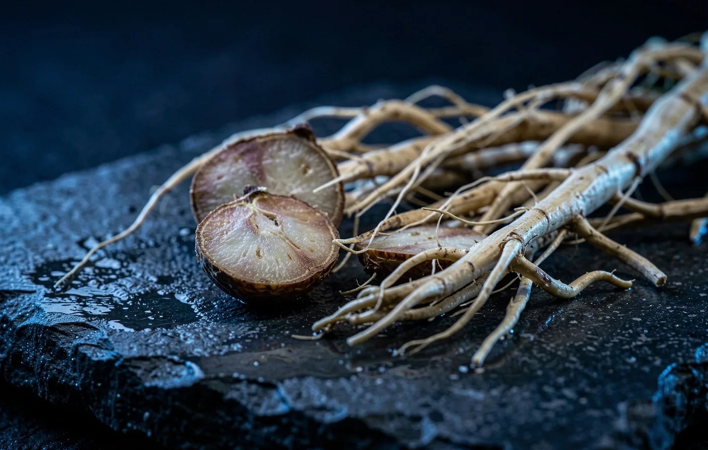 Botanical roots used in natural vitality formulas